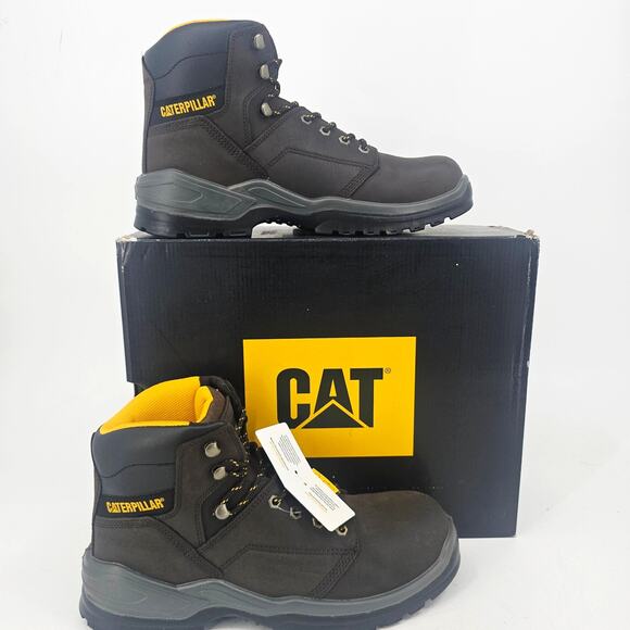 Caterpillar Men\'s Striver Steel Toe Brown Leather Work Boot Size 12 NEW main image 8
